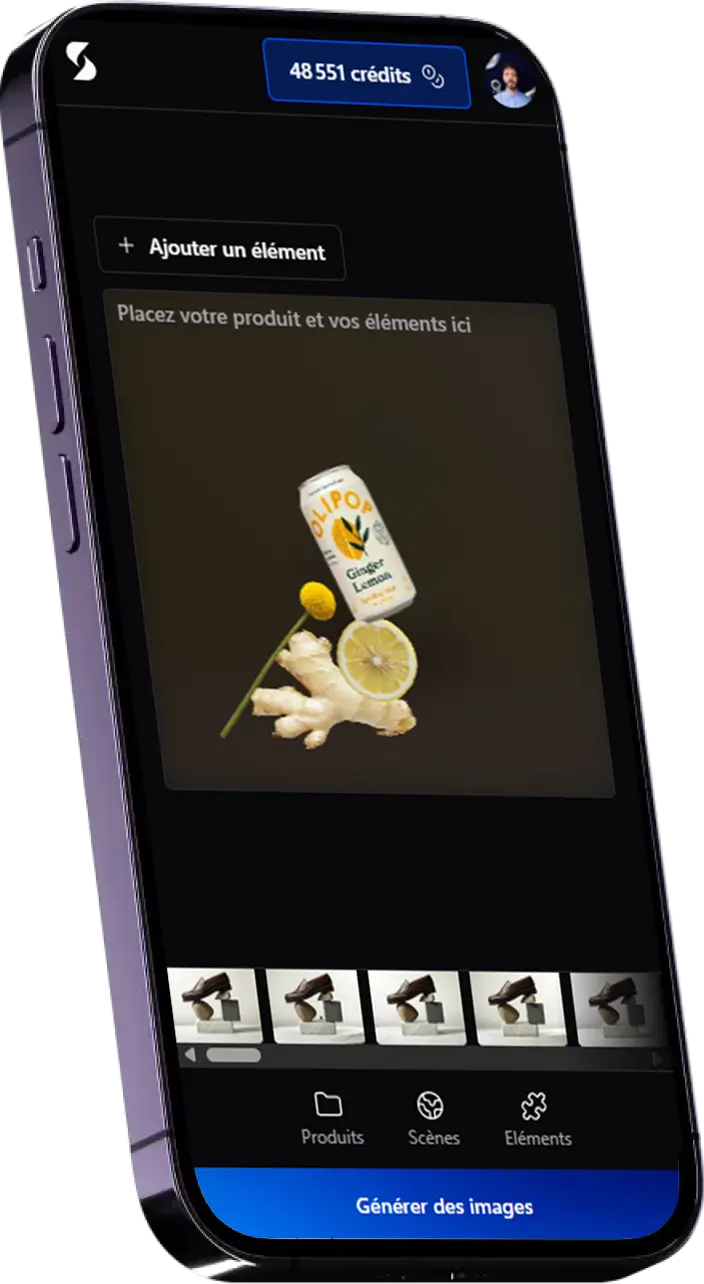 AI product photo mobile application
