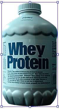 whey bottle AI product photo